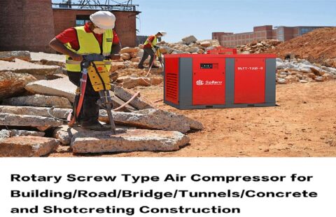 Screw compressor for tunnel boring machines (TBMs)