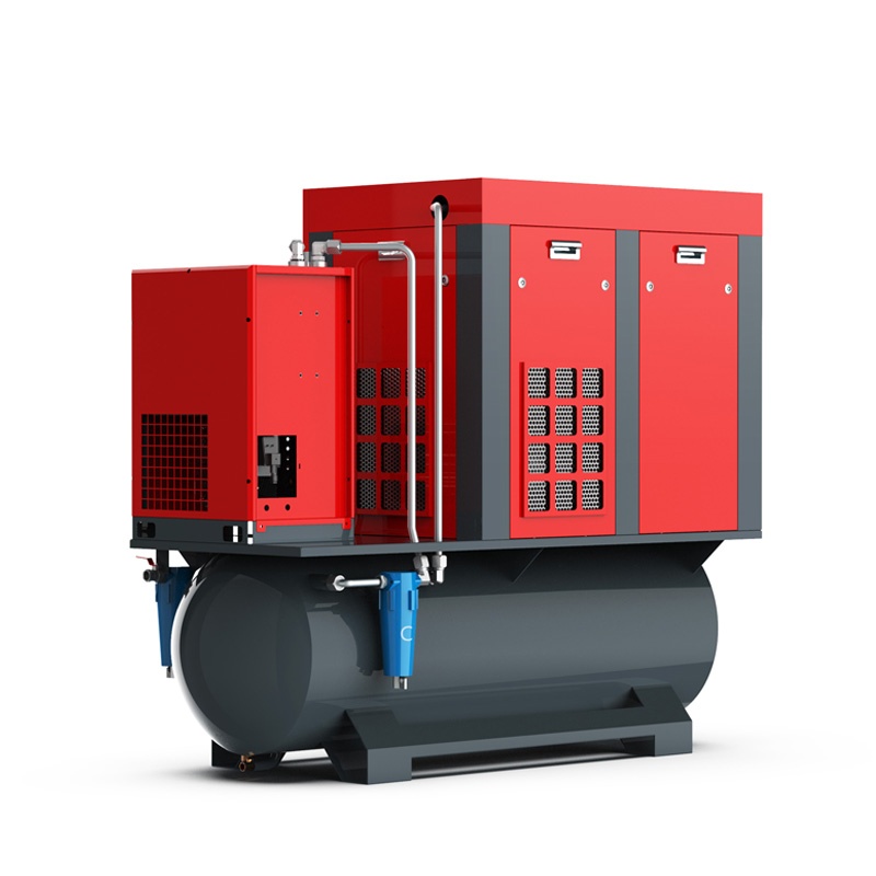 screw compressor with dryer