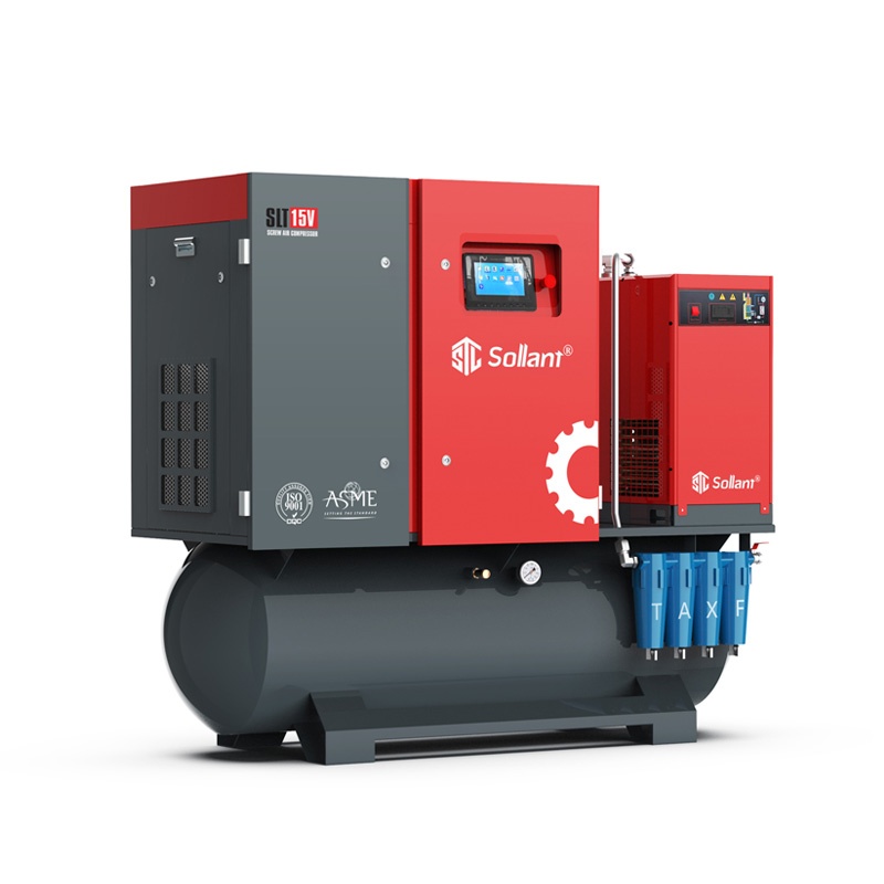 screw compressor with dryer